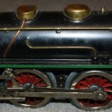 384E BLACK LOCOMOTIVE side left